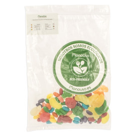 Bolsas de Polietileno Autocierre y Bolsillo 23x32+26cm G200 (100 Uds)
