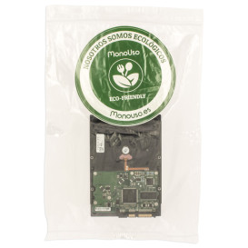 Bolsas de Polietileno Autocierre y Bolsillo 23x32+26cm G200 (100 Uds)