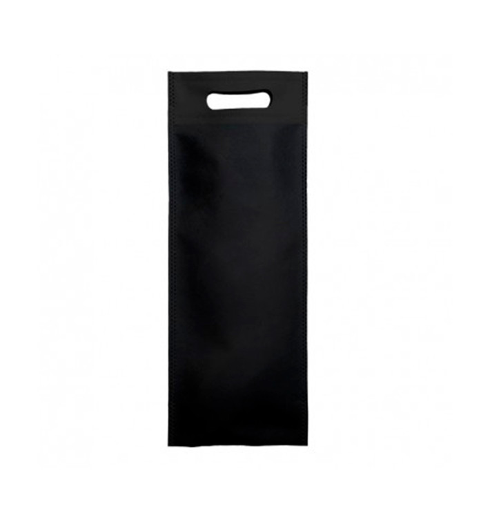 Bolsa Termosellada con Fuelle en Base Negro 17x40+10cm 80g (25 Uds) Bolsa Termosellada con Fuelle en Base Negro 17x40+10cm 80g (25 Uds)