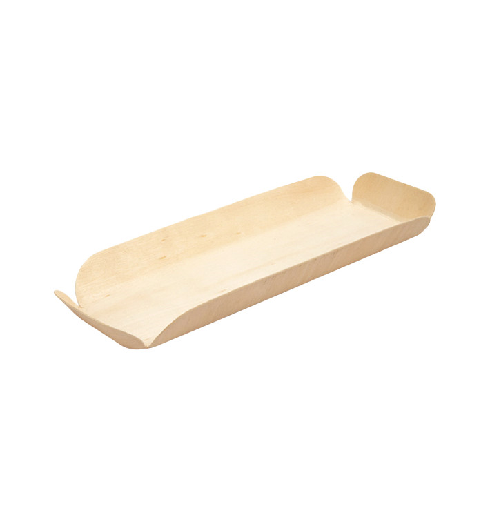 Barquilla de Madera Rectangular 22x8x2 cm (50 Uds) Barquilla de Madera Rectangular 22x8x2 cm (50 Uds)