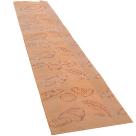 Bolsa de Papel Kraft "Panes" 9+3x51cm (125 Uds)