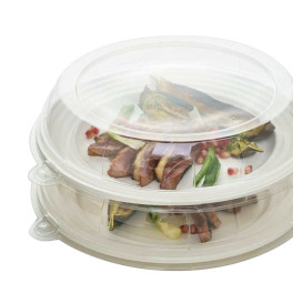 Tapa de Plastico Transparente para Plato 26x5cm (21 Uds)
