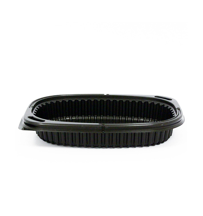 Envase Rectangular PP Negro 400ml 190x140x32mm (40 Uds) Envase Rectangular PP Negro 400ml 190x140x32mm (40 Uds)