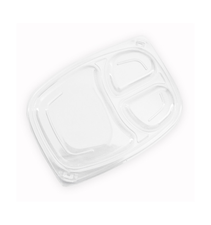 Tapa Transparente Envase 3C 1050/1250ml 255x189x20mm (20 Uds) Tapa Transparente Envase 3C 1050/1250ml 255x189x20mm (20 Uds)