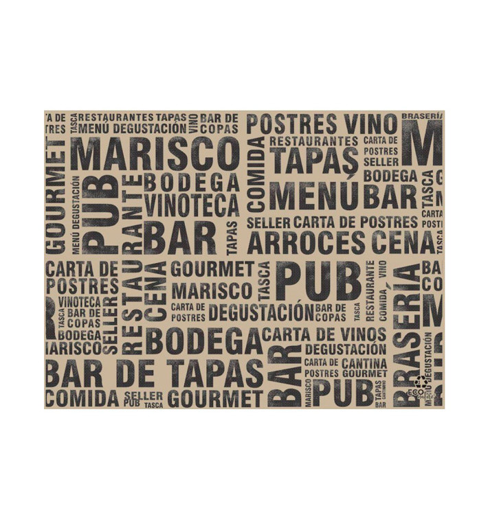 Mantel Individual Papel 30x40cm Kraft "Gourmet" 40g (1.000 Uds) Mantel Individual Papel 30x40cm Kraft "Gourmet" 40g (1.000 Uds)