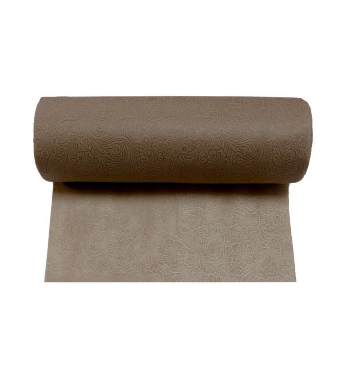 Mantel Rollo TNT Plus Marrón 1,2x45m 60g P40cm (1 Ud) Mantel Rollo TNT Plus Marrón 1,2x45m 60g P40cm (1 Ud)