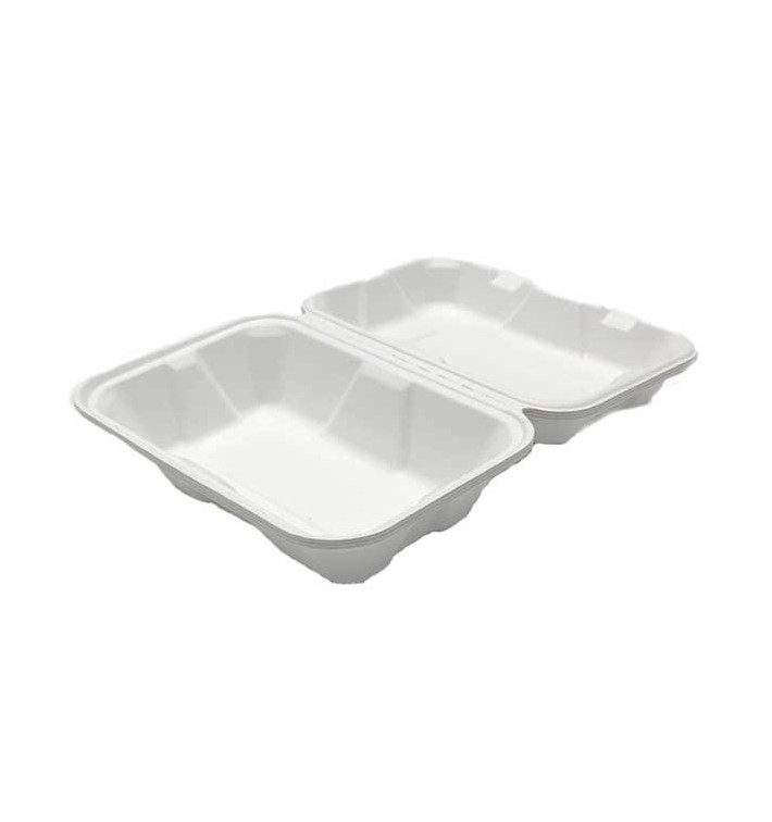 Envase MenuBox Caña Azúcar Blanco 23x15x7,7cm (50 Uds) Envase MenuBox Caña Azúcar Blanco 23x15x7,7cm (50 Uds)