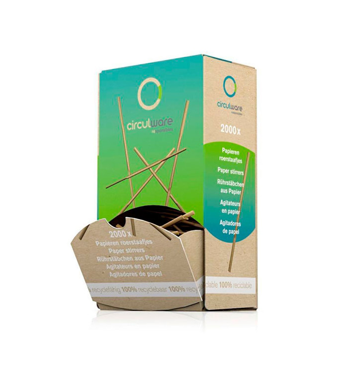 Agitador de Papel para Cafe 110mm (2000 Uds) Agitador de Papel para Cafe 110mm (2000 Uds)