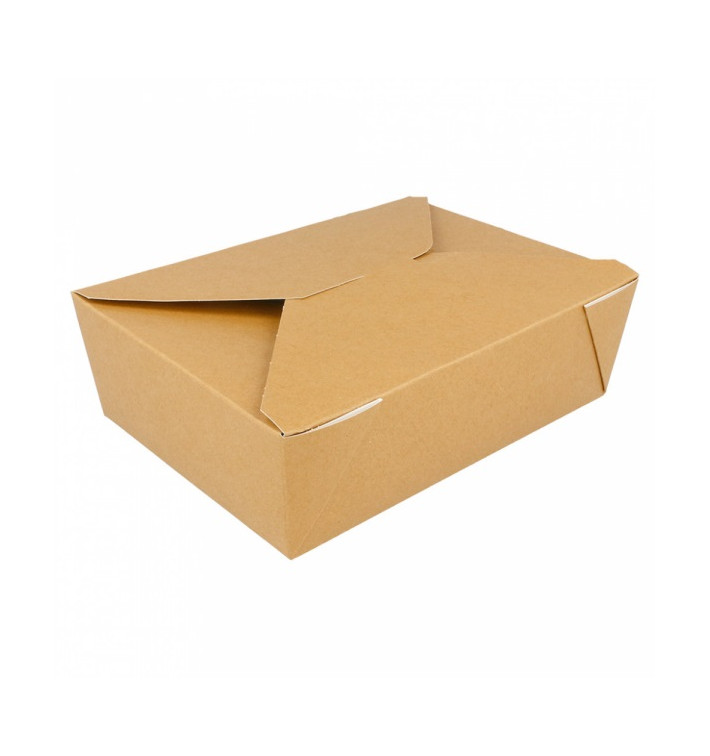 Caja Carton Americana Natural 19,7x14x6,4cm 1980ml (50 Uds)