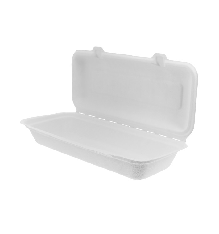 Envase Panini Caña de Azúcar Blanco 290x273x37,5mm (50 Uds) Envase Panini Caña de Azúcar Blanco 290x273x37,5mm (50 Uds)