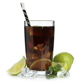 Pajita Cuchara Papel Negro Enfundada Blanco Ø8mm 21cm (5000 Uds)