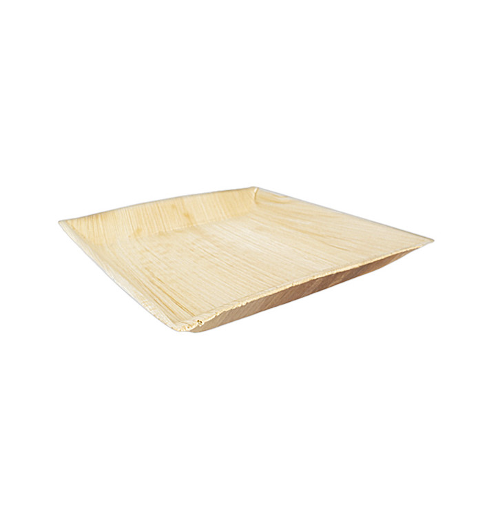 Plato Cuadrado Hoja de Palma 27x27cm (6 Uds) Plato Cuadrado Hoja de Palma 27x27cm (6 Uds)