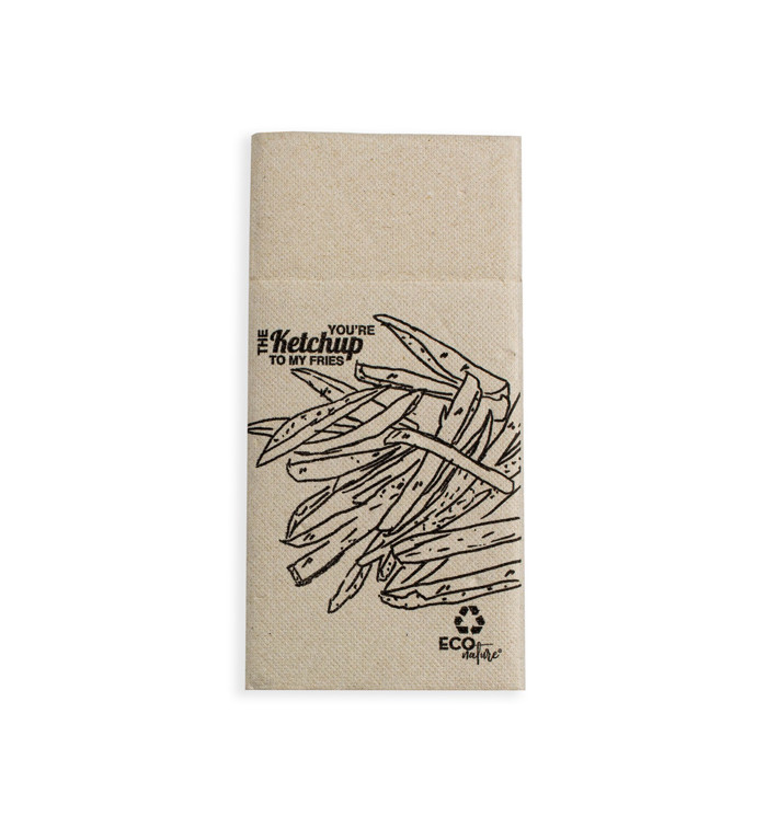 Servilleta Portacubiertos de Papel Burguer 40x40cm (30 Uds) Servilleta Portacubiertos de Papel Burguer 40x40cm (30 Uds)