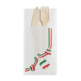 Servilleta Portacubiertos de Papel Italia 40x40cm (30 Uds)