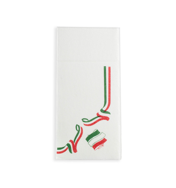 Servilleta Portacubiertos de Papel Italia 40x40cm (30 Uds) Servilleta Portacubiertos de Papel Italia 40x40cm (30 Uds)