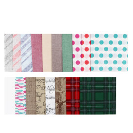 Servilleta Papel "Barlovento Negro" Punta-Punta 40x40cm (50 Uds)