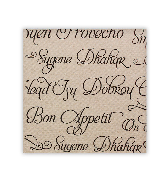 Servilleta Papel "Buen Provecho" Kraft Punta-Punta 40x40cm (50 Uds) Servilleta Papel "Buen Provecho" Kraft Punta-Punta 40x40cm (50 Uds)