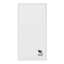 Servilleta Portacubiertos de Papel Eco Blanco 40x40cm (30 Uds)