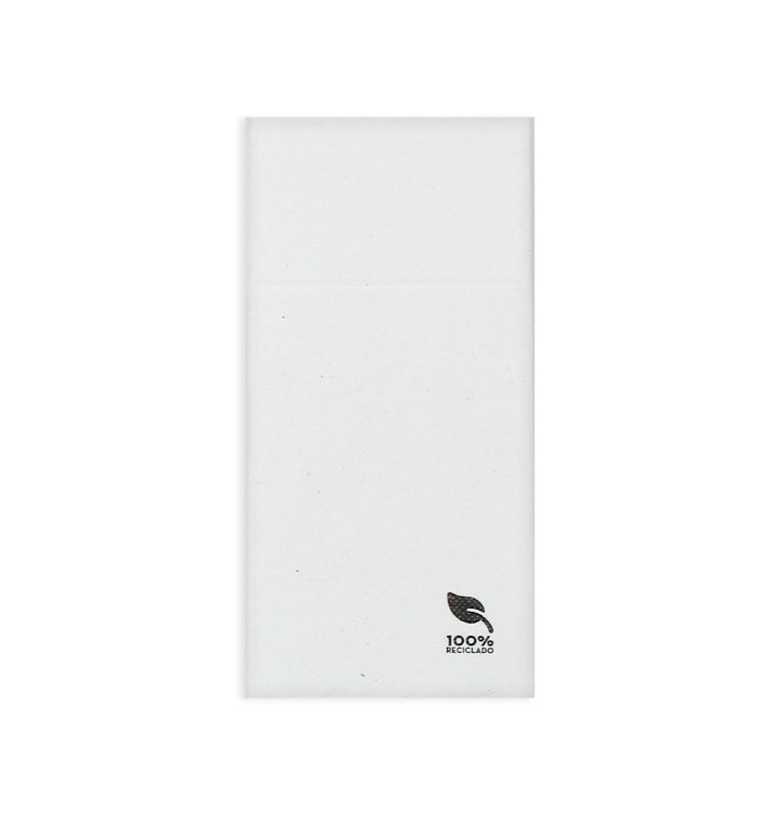 Servilleta Portacubiertos de Papel Eco Blanco 40x40cm (30 Uds) Servilleta Portacubiertos de Papel Eco Blanco 40x40cm (30 Uds)