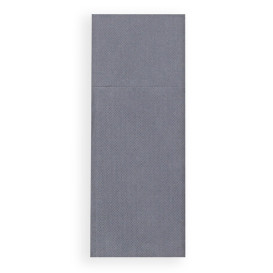 Servilleta Portacubiertos de Papel Gris 30x40cm (30 Uds)