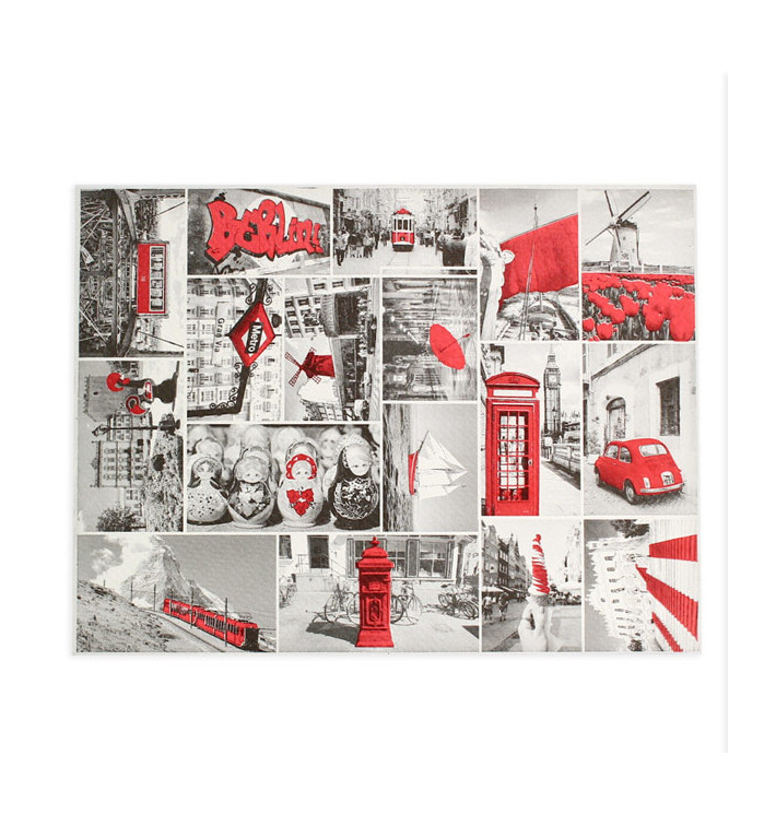 Mantel Individual Papel 30x40cm "Europa" 50g (2500 Uds) Mantel Individual Papel 30x40cm "Europa" 50g (2500 Uds)