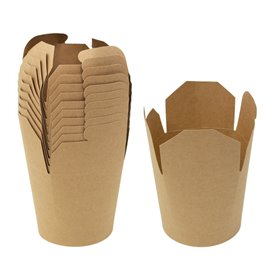 Envase Comida para Llevar 100% Bio Kraft 26Oz/780ml (500 Uds)