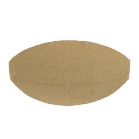 Vaso Antigrasa Carton Efecto Kraft con Solapa 14Oz/420ml (1000 Uds)