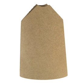 Vaso Antigrasa Carton Efecto Kraft con Solapa 14Oz/420ml (1000 Uds)