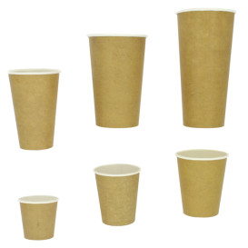 Vaso Cartón 100% ECO 22 Oz/660ml Kraft Ø9cm (50 Uds)