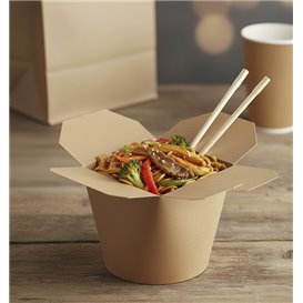 Envase Comida para Llevar 100% Bio Kraft 26Oz/780ml (500 Uds)