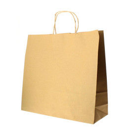 Bolsa Papel Kraft Hawanna con Asas 100g 28+16x27cm (50 Uds)
