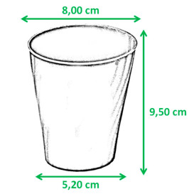 Vaso de Plastico PP "X-Table" Violeta 320ml (8 Uds)