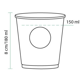 Vaso Cartón 6Oz/180ml "Specialty to go" Ø7,0cm (100 Uds)