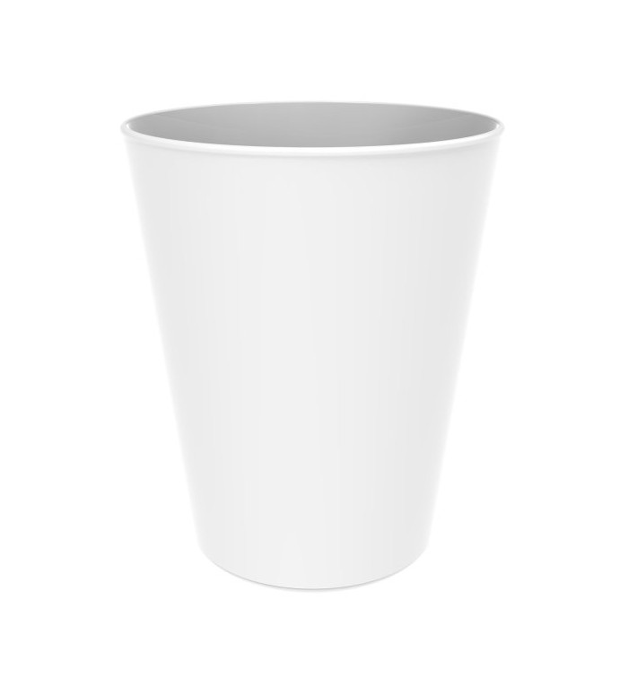 Vaso Reutilizable Durable PP Mineral Blanco 330ml (6 Uds) Vaso Reutilizable Durable PP Mineral Blanco 330ml (6 Uds)