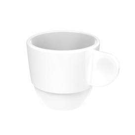 Taza Reutilizable SAN "Espresso" Blanco 80ml (6 Uds)