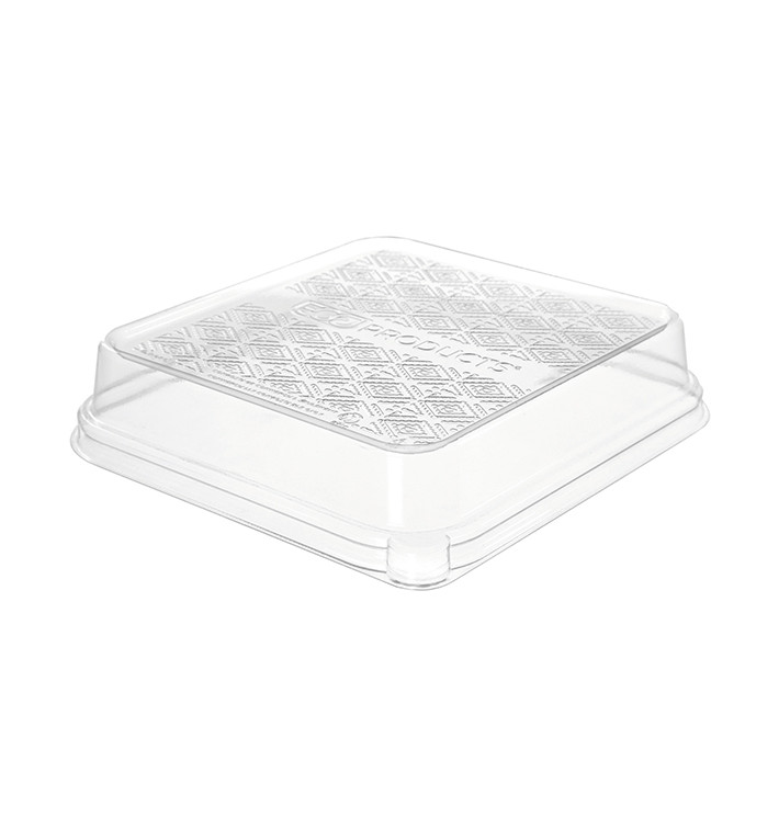 Tapa PLA para Envase de Caña de Azúcar Blanco 18,5x18,5cm (50 Uds) Tapa PLA para Envase de Caña de Azúcar Blanco 18,5x18,5cm (50 Uds)