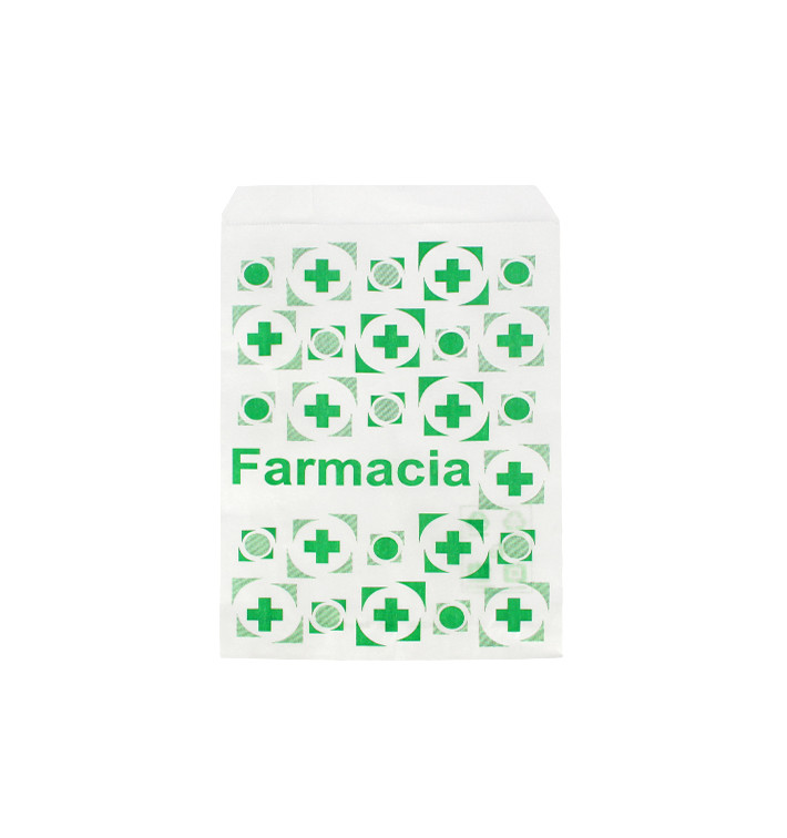 Bolsa de Papel Blanca Farmacia 12+6x20cm (250 Uds) Bolsa de Papel Blanca Farmacia 12+6x20cm (250 Uds)
