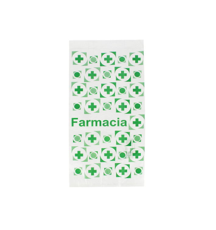Bolsa de Papel Blanca Farmacia 14+7x28cm (250 Uds) Bolsa de Papel Blanca Farmacia 14+7x28cm (250 Uds)