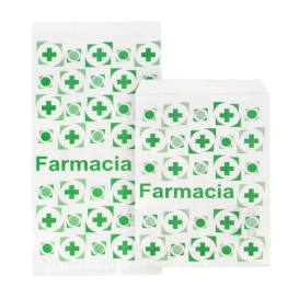 Bolsa de Papel Blanca Farmacia 14+7x28cm (1000 Uds)