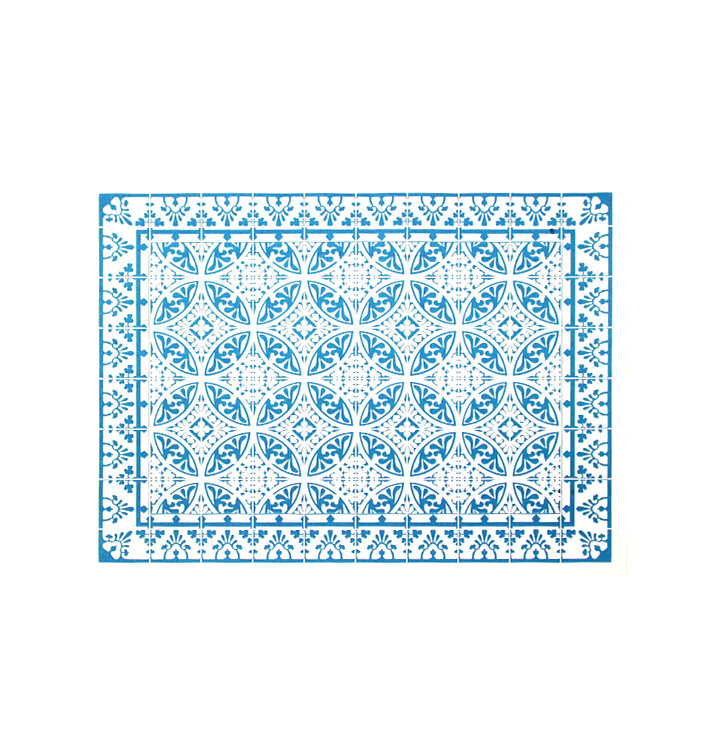 Mantel Individual Papel 30x40cm "Alhambra" Turquesa 50g/m² (1000 Uds)
