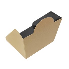 Envase Hamburguesa Cartón Kraft 10x10x7cm (50 Uds)