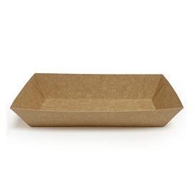 Envase MenuBox Cartón Kraft con Ventana 20x20x8,5cm (55 Uds)