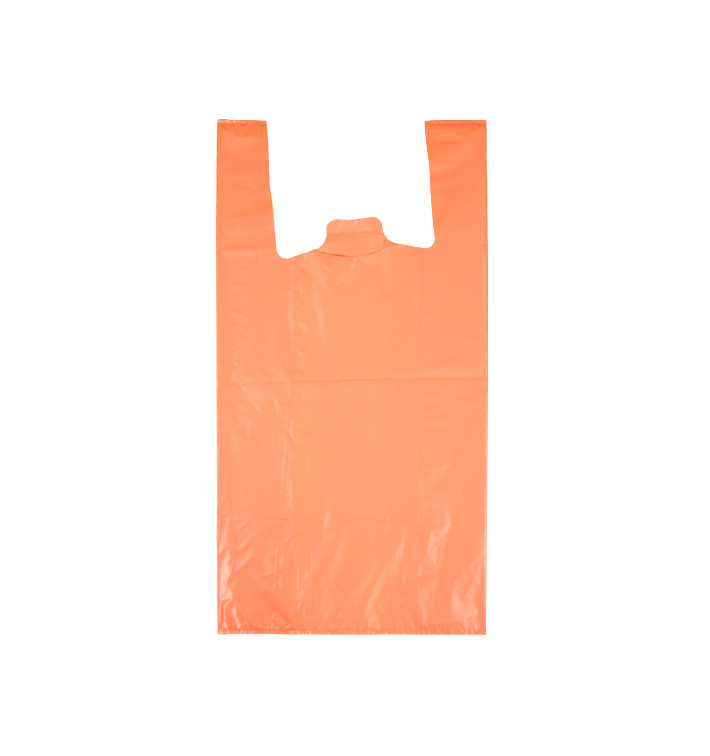 Bolsa Plástico Camiseta 70% Reciclado “Colors” Naranja 42x53cm G200 (40 Uds) Bolsa Plástico Camiseta 70% Reciclado “Colors” Naranja 42x53cm G200 (40 Uds)