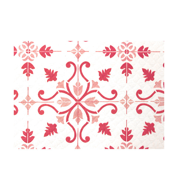 Mantel de Papel Cortado 1x1m "La Valenciana" Burdeos 40g/m² (400 Uds) Mantel de Papel Cortado 1x1m "La Valenciana" Burdeos 40g/m² (400 Uds)