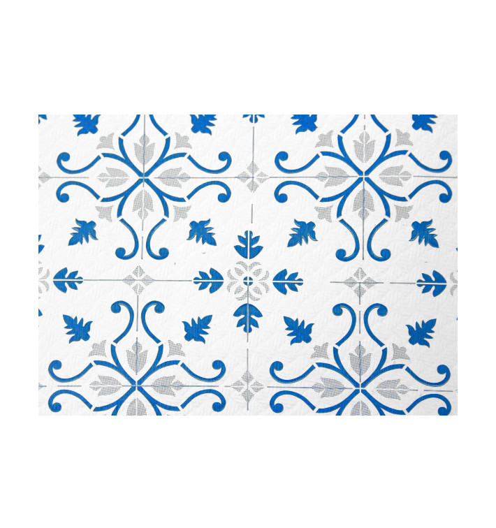 Mantel de Papel Cortado 1x1m "La Valenciana" Turquesa 40g/m² (400 Uds) Mantel de Papel Cortado 1x1m "La Valenciana" Turquesa 40g/m² (400 Uds)