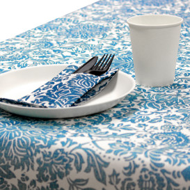 Mantel Rollo Airlaid 1,2x25m "Versalles" Turquesa 50g/m² (1 Ud)