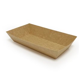 Envase MenuBox Cartón Kraft con Ventana 20x20x8,5cm (110 Uds)