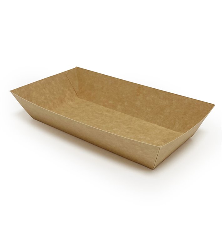 Envase MenuBox Cartón Kraft con Ventana 20x20x8,5cm (110 Uds)
