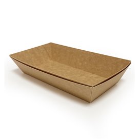 Envase MenuBox Cartón Kraft con Ventana 20x20x8,5cm (110 Uds)