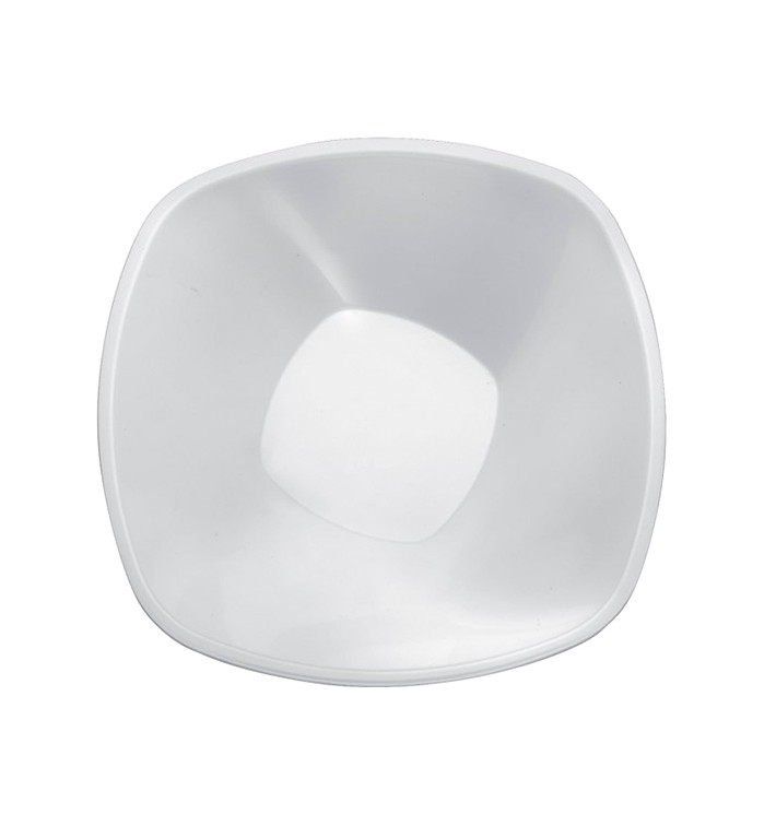Bol de Plástico PP "Square" Blanco 1250ml Ø21cm (3 Uds) Bol de Plástico PP "Square" Blanco 1250ml Ø21cm (3 Uds)
